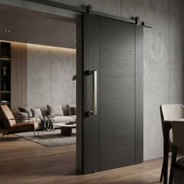 System Çekme Kapı Kolu Saten Renk Kol 192mm (PH9402 0192 NBM) - 1