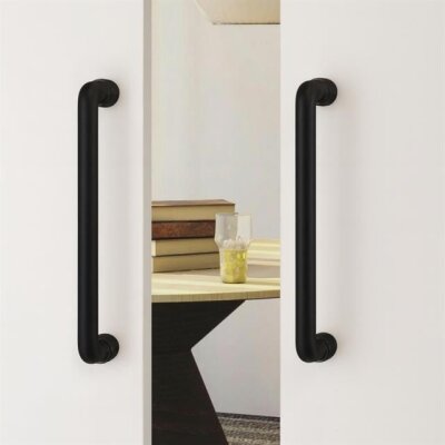 System Çekme Kapı Kolu Siyah 192mm (PH9400 0192 AL6) - System