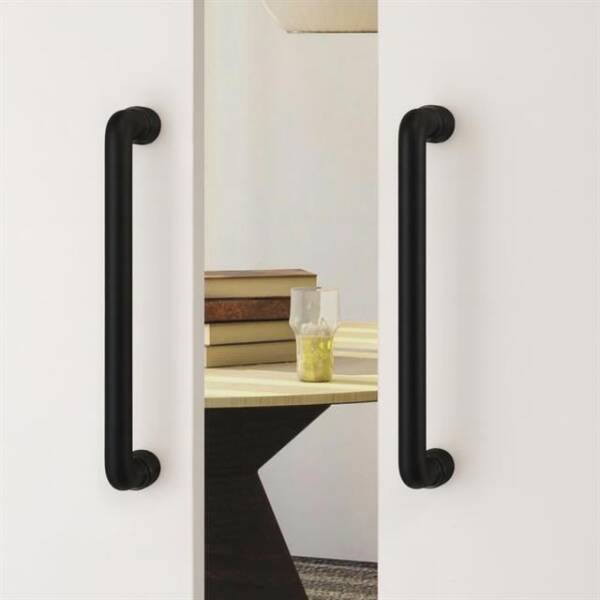 System Çekme Kapı Kolu Siyah 192mm (PH9400 0192 AL6) - 1