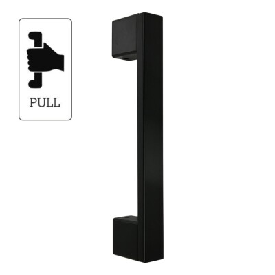 System Çekme Kapı Kolu Siyah Kol 200mm (PH9550 0200 AL6-AL6) - 1