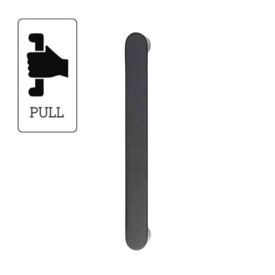 System Çekme Kapı Kolu Siyah Renk Kol 192mm (PH9404 0192 AL6) - 4