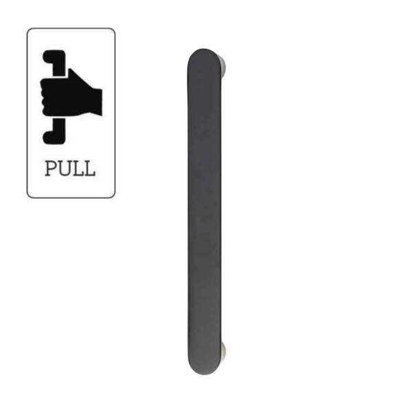 System Çekme Kapı Kolu Siyah Renk Kol 192mm (PH9404 0192 AL6) - 4