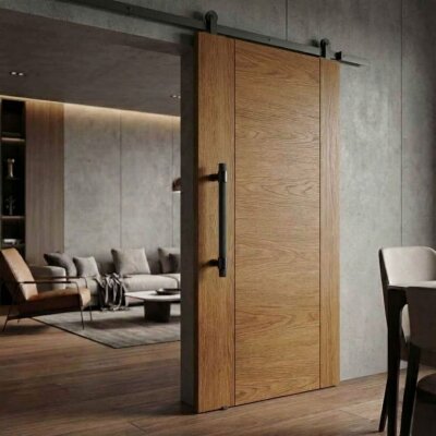 System 9721 Çekme Kapı Kolu Siyah Kol 190mm (PH9721 0190 AL6-AL6) - System