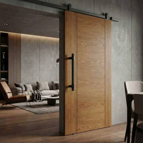 System 9721 Çekme Kapı Kolu Siyah Kol 190mm (PH9721 0190 AL6-AL6) - 1