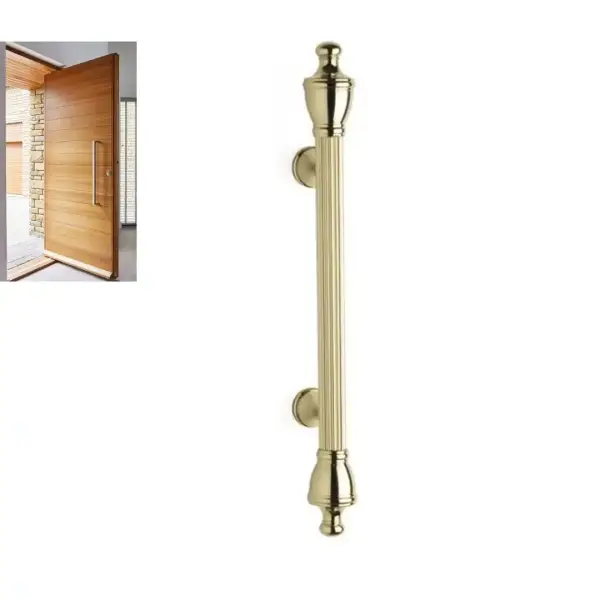 System Çekme Kapı Kolu Gold/Altın Renk Kol 220mm (PH9656 0220 GL-GL-GL) - 1
