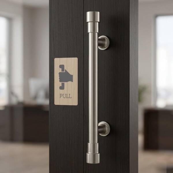 System 9690 Çekme Kolu Nikel Saten Renk Kol 220mm (PH9690 0220 NB-NB-NB) - 1