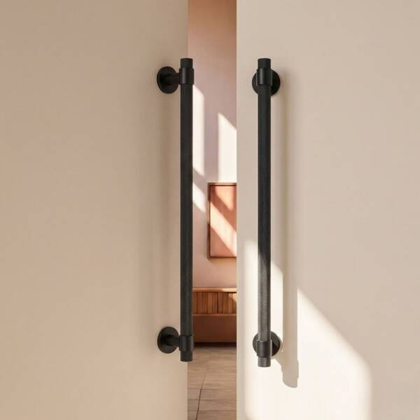 System Çekme Kapı Kolu Siyah Renk Kol 250mm (PH9630 0250 AL6-AL6-AL6) - 1