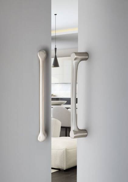 System Çekme Kapı Kolu Nikel Saten Kol 250mm (PH9580 0250 NB) - 1