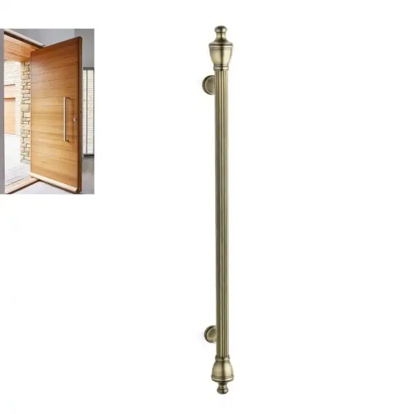 System Çekme Kapı Kolu Antik Sarı Renk 500mm Kol (PH9656 0500 ABM-ABM-ABM) - 1