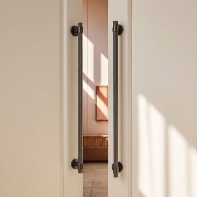 System Çekme Kapı Kolu Füme Renk Kol 600mm (PH9630 0600 BBN-BBN-BBN) - System