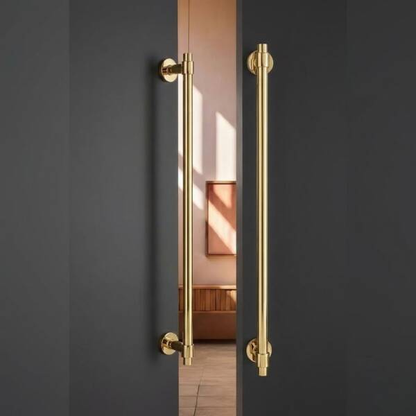 System Çekme Kapı Kolu Gold/Altın Renk Kol 600mm (PH9630 0600 GL-GL-GL) - 1