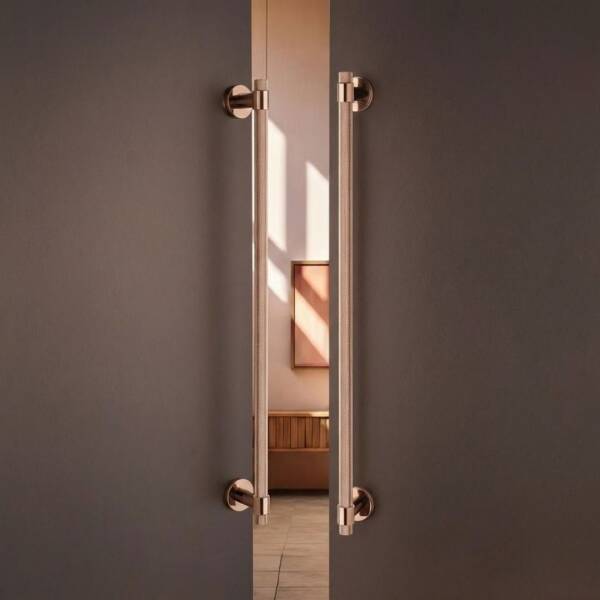 System Çekme Kapı Kolu Rose Renk Kol 600mm (PH9630 0600 RS-RS-RS) - 1