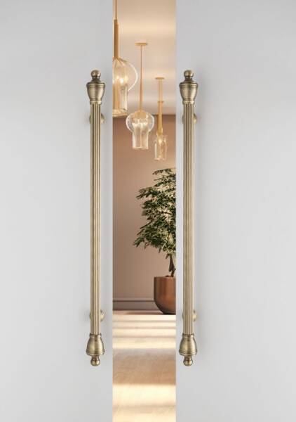 System Çekme Kapı Kolu Gold Renk 800mm Kol (PH9656 0800 GL-GL-GL) - 1