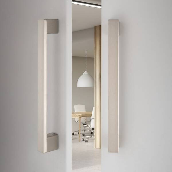 System Çekme Kapı Kolu Nikel Saten Renk Kol 200mm (PH9550 0200 NB-NB) - 1