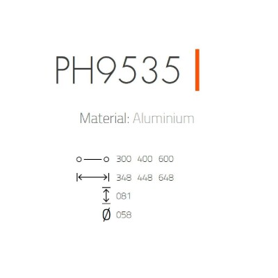 System Çekme Kol 300*348mm Krom Seri Sonu (PH9535 0300 CR-CR) - 2