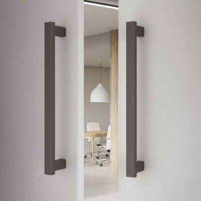 System Çekme Kapı Kolu Füme Renk Kol 300mm Seri Sonu (PH9550 0300 BBN-BBN) - System