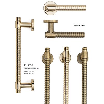 System Çekme Kol 60cm Antik Sarı Renk (PH9632 0600 ABM-ABM) - 3