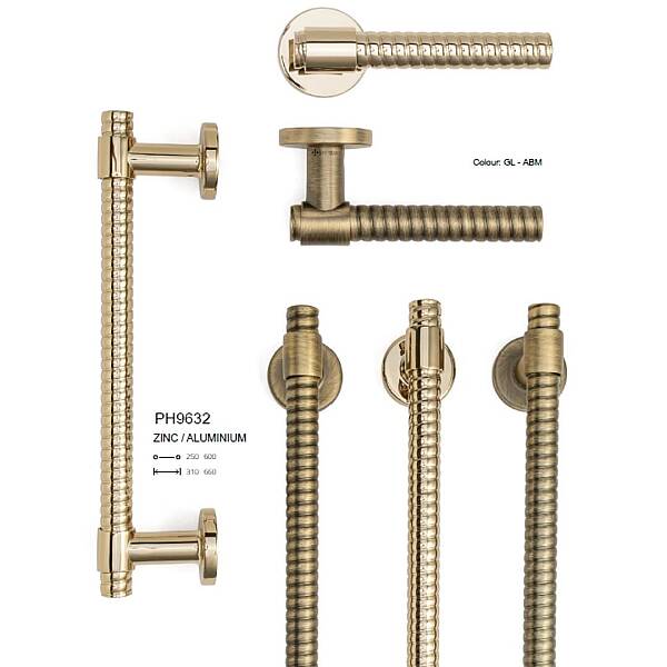 System Çekme Kol 60cm Antik Sarı Renk (PH9632 0600 ABM-ABM) - 3