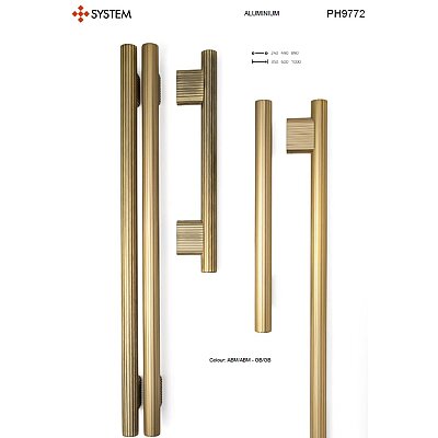 System Çekme Kol Gold Branch 490mm (PH9772 0490 GB-GB) - 3