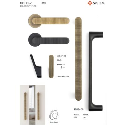 System Çekme Kol Siyah Renk 276mm (PH9408 0276 AL6) - 3