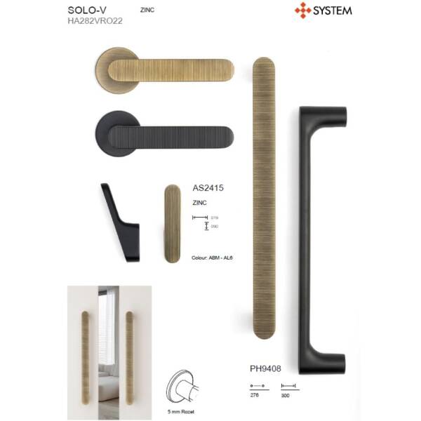 System Çekme Kol Siyah Renk 276mm (PH9408 0276 AL6) - 3