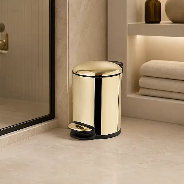 System Pedallı Çöp Kovası Gold/Altın 3 Lt (BA4028 034 GL) - 1