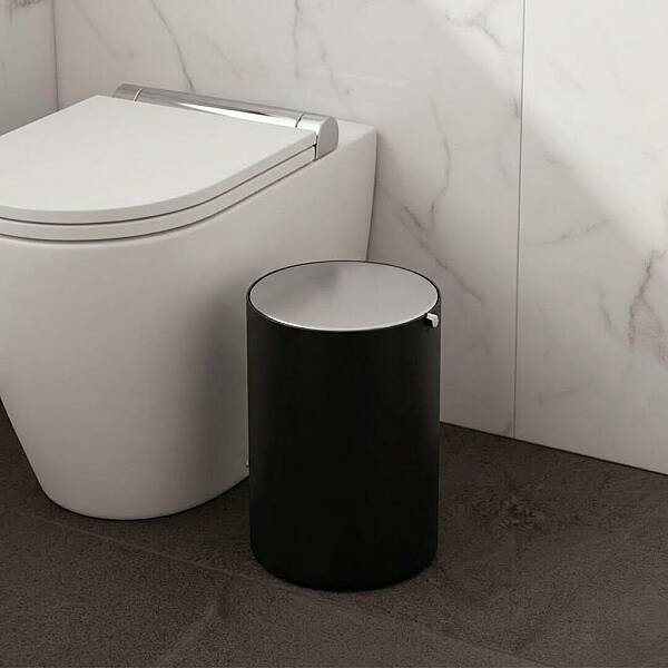 System Çöp Kovası Krom/Siyah 3 Lt (BA4013 032 AL6-CR) - 1