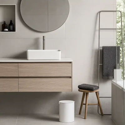 System Banyo Çöp Kovası Beyaz Renk 3Lt (BA4013 033 AL7-AL7) - 2