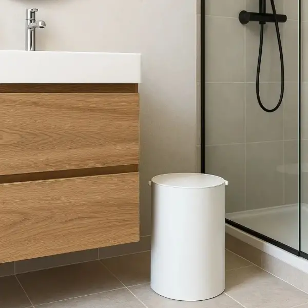 System Banyo Çöp Kovası Beyaz Renk 3Lt (BA4013 033 AL7-AL7) - 1