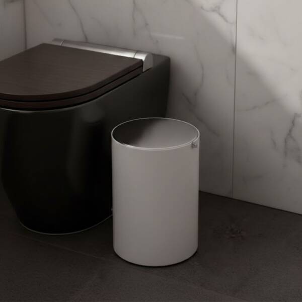 System Çöp Kovası Beyaz/Krom 3 Lt (BA4013 032 AL7-CR) - 1