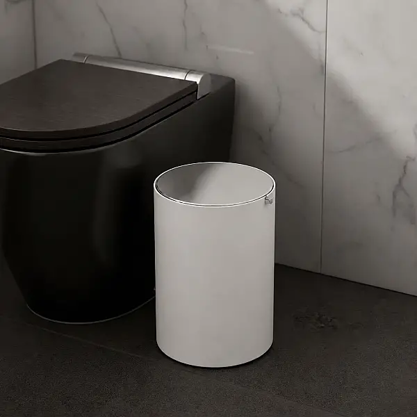 System Çöp Kovası Beyaz/Krom 3 Lt (BA4013 032 AL7-CR) - 1