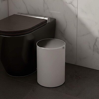 System Çöp Kovası Beyaz/Krom 3 Lt (BA4013 631 AL7-CR) - System Banyo
