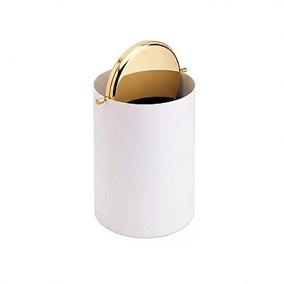 System Çöp Kovası Gold/Beyaz (BA4013 631 AL7-GL) - System Banyo (1)