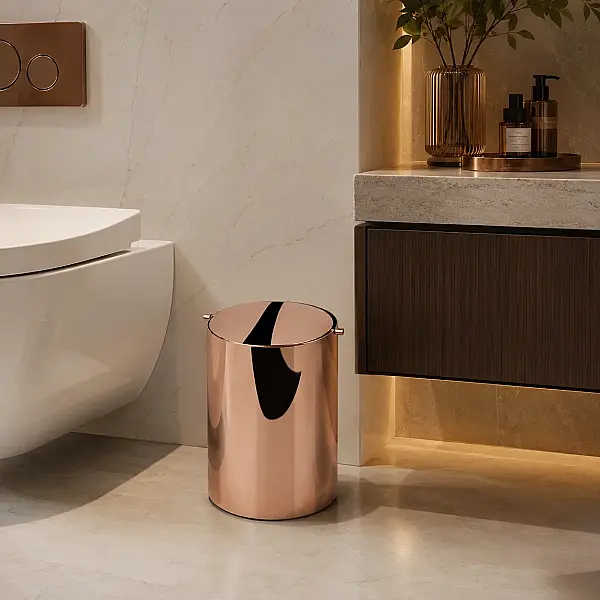 System Banyo Çöp Kovası Rose Renk 3 Lt (BA4013 031 RS-RS) - 1