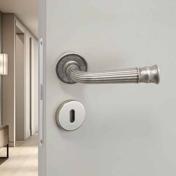 System Despina Kapı Kolu Antik Gümüş Seri Sonu (HA132RO14 OSM) - 1