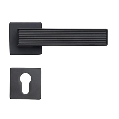 System Dia Siyah Renk Rozetli Kapı Kolu (HA257RO11 AL6) - 4