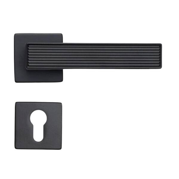 System Dia Siyah Renk Rozetli Kapı Kolu (HA257RO11 AL6) - 4