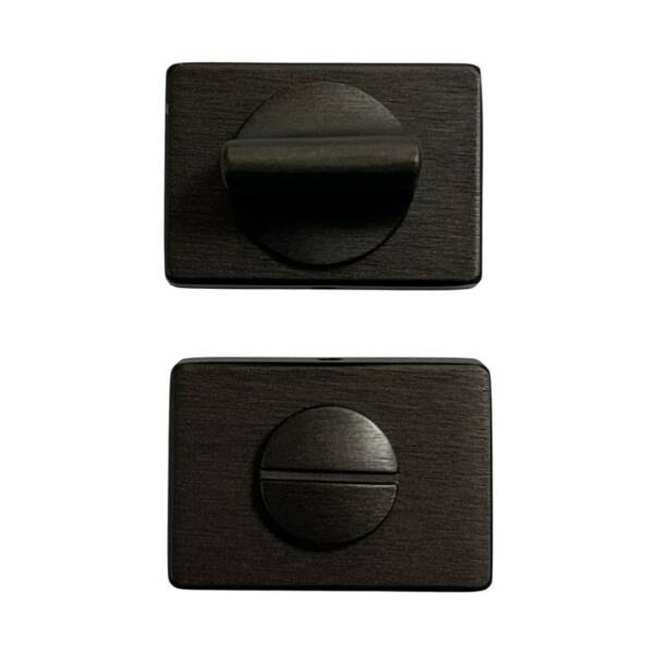 System Dikdörtgen WC Banyo Kapı Rozeti Fırçalı Füme Renk (RO15W ELX1) - 3