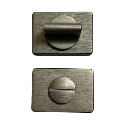 System Dikdörtgen WC Banyo Kapı Rozeti Fırçalı Saten Renk (RO15W ELX2) - 3