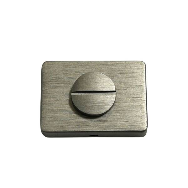 System Dikdörtgen WC Banyo Kapı Rozeti Fırçalı Saten Renk (RO15W ELX2) - 2
