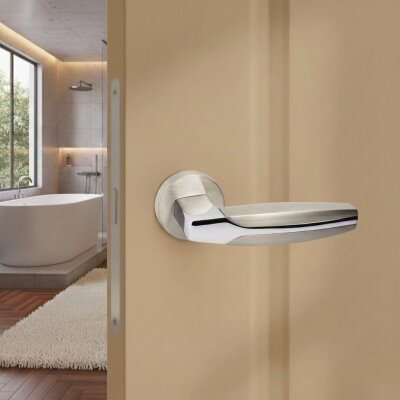 System Dione Kapı Kolu Nikel Saten Krom (HA114RO12 NB-CR/NB) - System