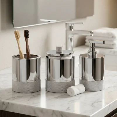 System Tezgah Üstü Diş Fırçalığı Krom Renk (BA2008 007 CR) - 1