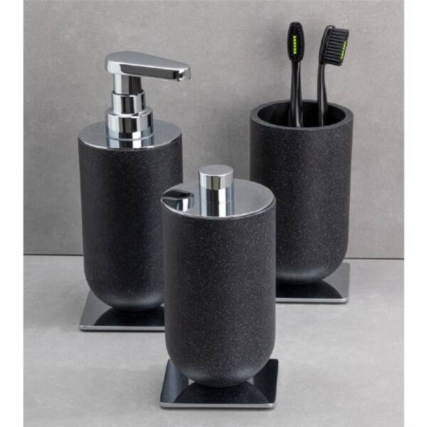 System Diş Fırçalığı Siyah/Krom Renk (BA2026 007 R2-CR) - 2