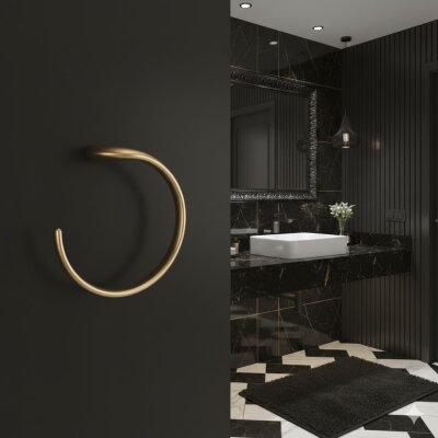 System Dorado Halka Havluluk Mat Altın (BA1020 005 GB) - System Banyo