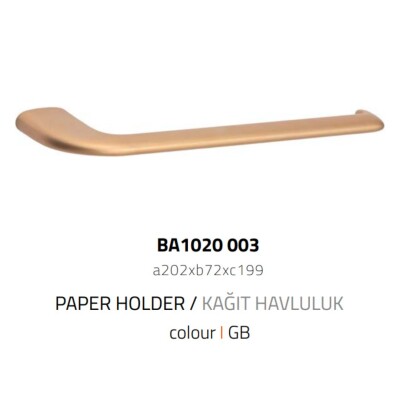 System Dorado Kağıt Havluluk Gold Branch Renk (BA1020 003 GB) - 2