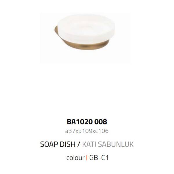 System Dorado Sabunluk Duvara Monte Gold Branch Renk (BA1020 008 GB-C1) - 2