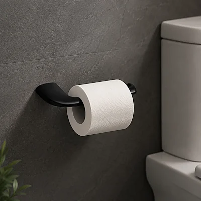 System Dorado Tuvalet Kağıtlığı Siyah Rengi (BA1020 002 AL6) - System Banyo (1)