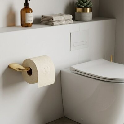 System Dorado Tuvalet Kağıtlığı Gold / Altın Rengi (BA1020 002 GL) - System Banyo