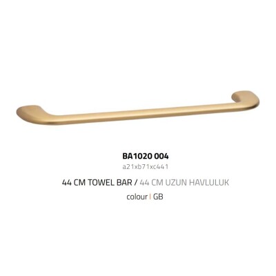 System Dorado Uzun Havluluk Gold Branch Renk (BA1020 004 GB) - 2