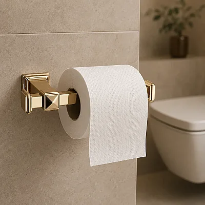 System Dorik Tuvalet Kağıtlığı Gold Renk (BA1036 002 GL) - System Banyo (1)